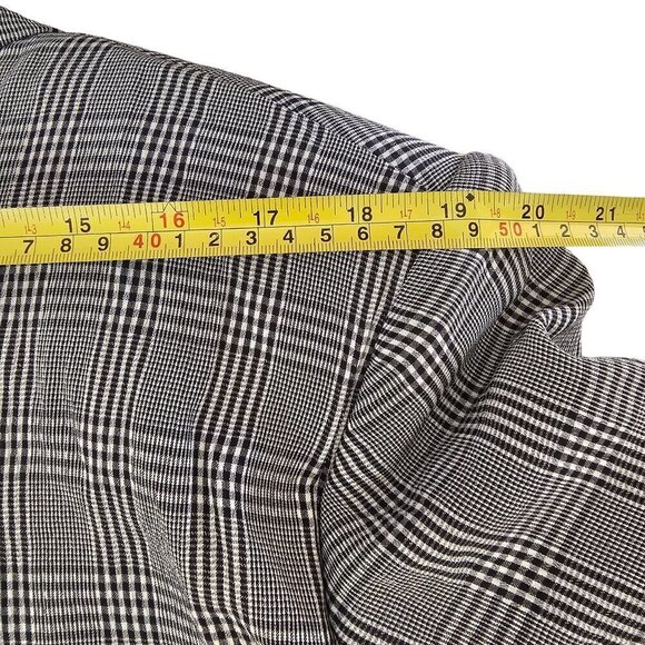 Liz Claiborne Vintage Oversized Classic Doubled Breasted Blazer Plaid Women's 8 - Picture 8 of 14